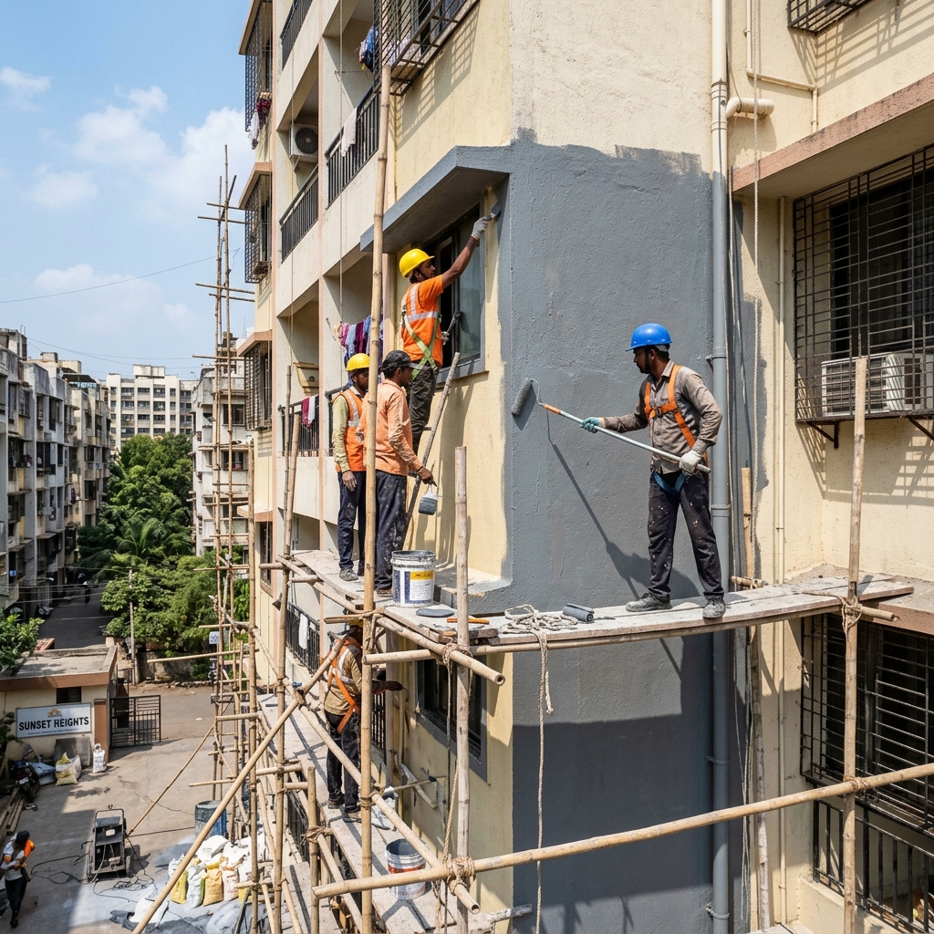 External wall waterproofing
